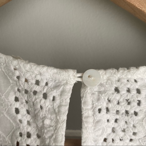 BA&SH Lace Blouse White Gianna Blouse - Picture 6 of 8